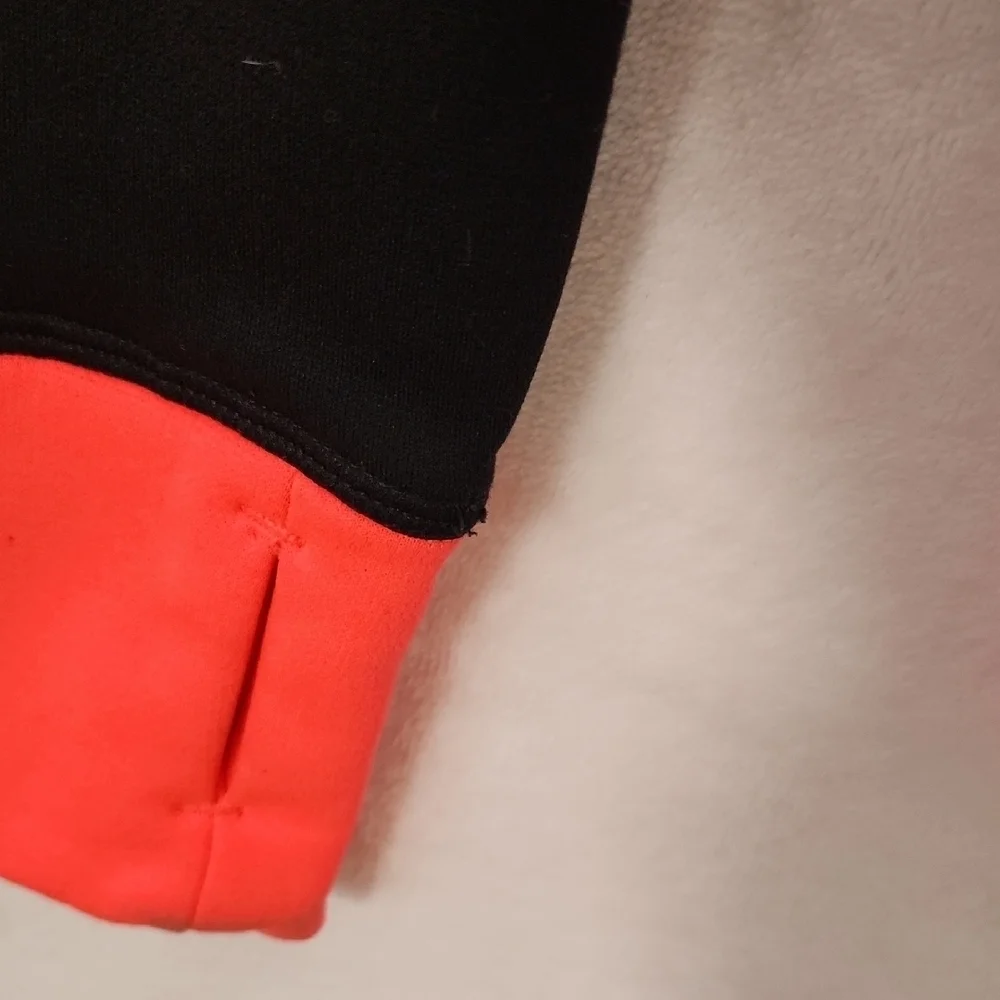 Nike Pink Hooded Thermafit Sweatshirt with Cuffed Sleeves